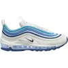 Nike Kids' Air Max 97 Sneaker In White/black/court Blue