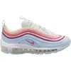 Nike Kids' Air Max 97 Sneaker In White/pink/blue