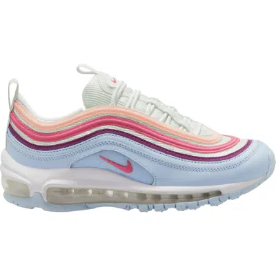 Nike Kids' Air Max 97 Sneaker In White/pink/blue