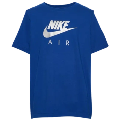 Nike Kids Air T-shirt In Blue/silver