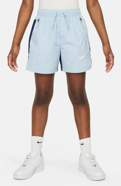 Nike Sportswear Amplify Big Kids' Woven Shorts In Blue