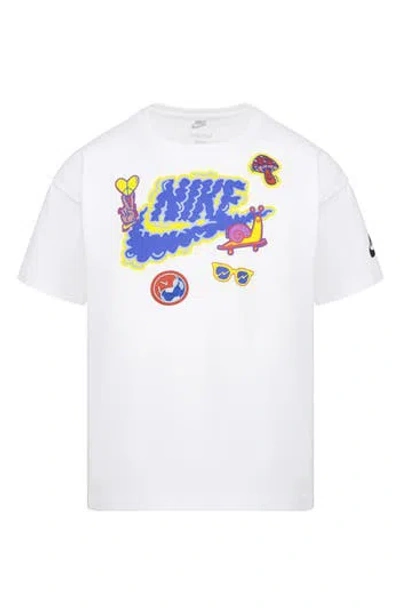 Nike Kids' Appliqué Graphic T-shirt In White