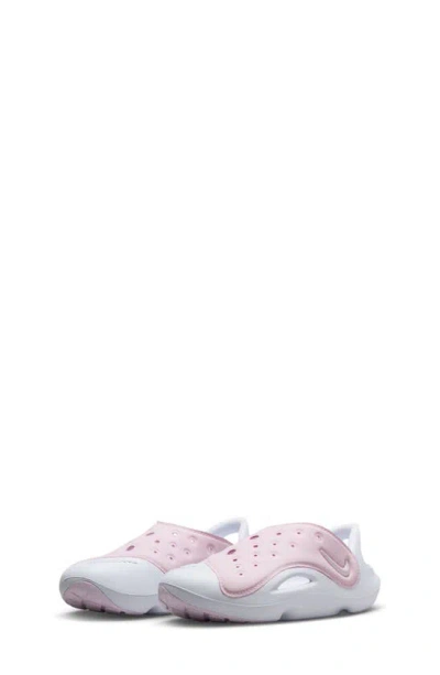 Nike Kids' Aquaswoosh Water Friendly Clog In Pink Foam/ White