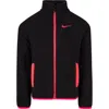 Nike Kids' Arctic High Pile Fleece Jacket In Black
