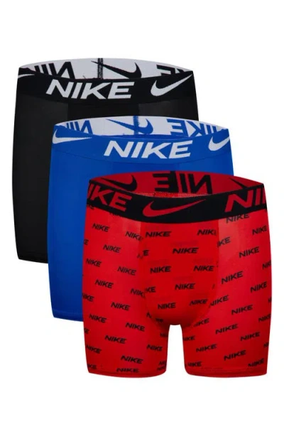 NIKE NIKE KIDS' ASSORTED 3-PACK MICRO ESSENTIALS BOXER BRIEFS