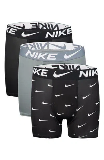 NIKE NIKE KIDS' ASSORTED 3-PACK MICRO ESSENTIALS BOXER BRIEFS
