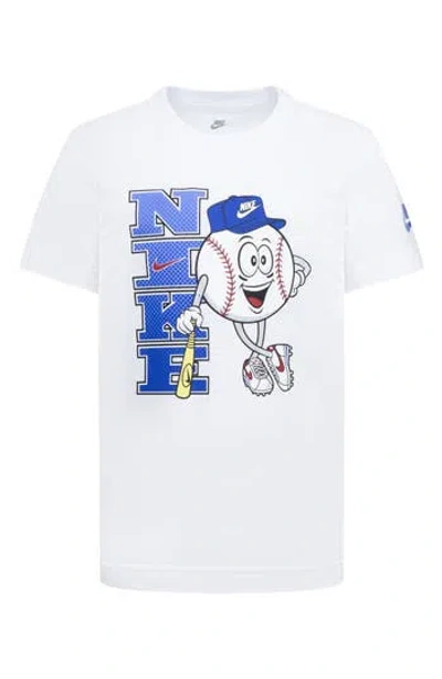 Nike Kids' Baseball Graphic T-shirt In White