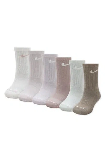 NIKE NIKE KIDS' BASIC SWOOSH RIB CREW SOCKS