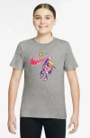 Nike Kids' Basketball Graphic T-shirt In Gray
