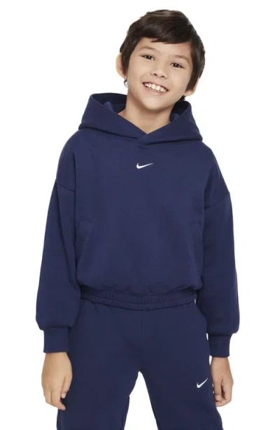 Nike Kids' Basketball Hoodie In Blue