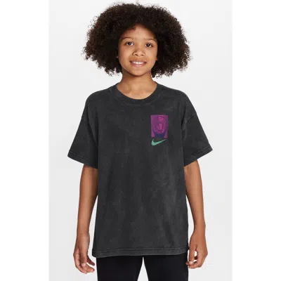 Nike Kids' Basketball Square Max90 Graphic T-shirt In Black