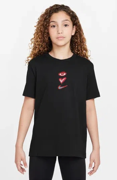 Nike Kids' Be Mine Graphic T-shirt In Black
