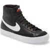 Nike Kids' Blazer Mid '77 Vintage Sneaker In Black/sail/white