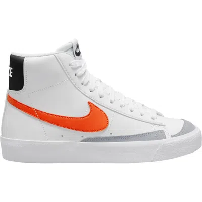 Nike Kids' Blazer Mid '77 Vintage Sneaker In White/red/beige