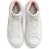 Nike Kids' Blazer Mid '77 Vintage Sneaker In White/pink/white