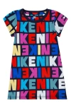 Nike Kids' Block Print T-shirt Dress In Multi