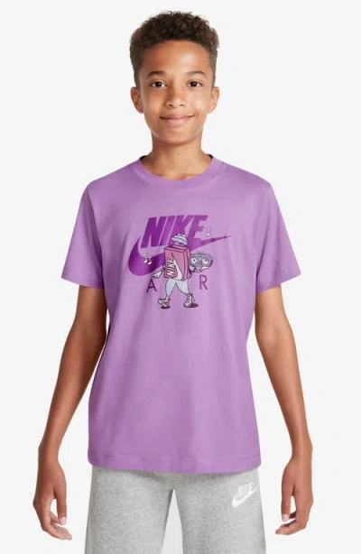 Nike Kids' Boxy 2 Graphic T-shirt In Rush Fuchsia