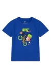 Nike Kids' Boxy Biking Graphic T-shirt In Game Royal