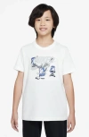Nike Kids' Boxy Breakdance Graphic T-shirt In Blue