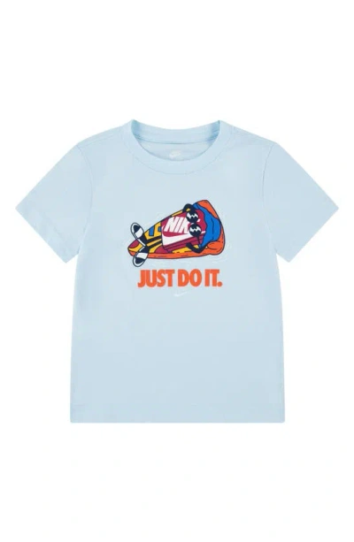 Nike Kids' Boxy Graphic T-shirt In Glacier Blue