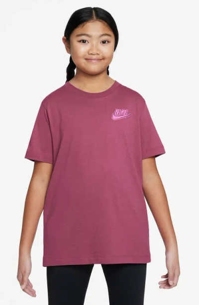Nike Kids' Boxy Graphic T-shirt In Pink