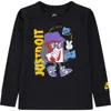 Nike Kids' Boxy Peace Long Sleeve Graphic T-shirt In Black