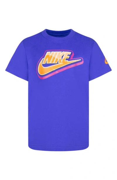 Nike Kids' Candy Futura Graphic T-shirt In Blue