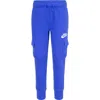 Nike Kids' Club Cargo Joggers In Blue
