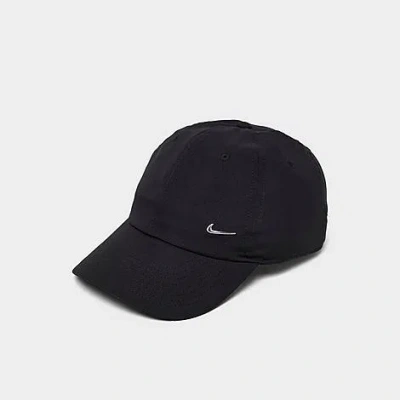 Nike Kids Club Dri-fit Metal Swoosh Strapback Hat In Pink