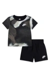 Nike Kids' Club Express Graphic T-shirt & Shorts Set In Gray