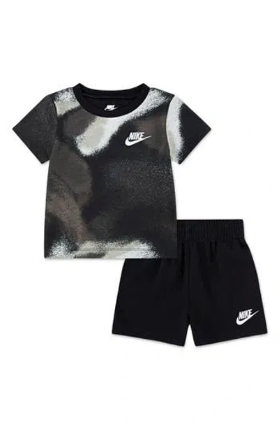 Nike Kids' Club Express Graphic T-shirt & Shorts Set In Gray