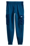 Nike Kids' Club Fleece Cargo Joggers In Blue