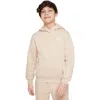 Nike Kids' Club Fleece Hoodie In Neutral