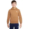 Nike Kids' Club Fleece Hoodie In Brown