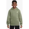 Nike Kids' Club Fleece Hoodie In Green