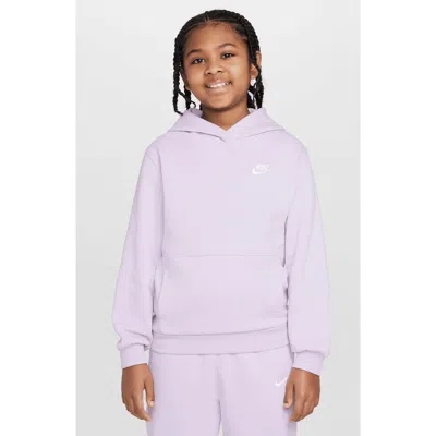 Nike Kids' Club Fleece Hoodie In Purple