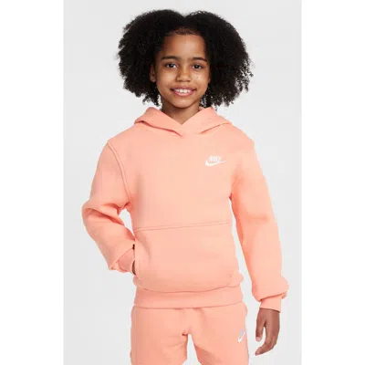 Nike Kids' Club Fleece Hoodie In Pink