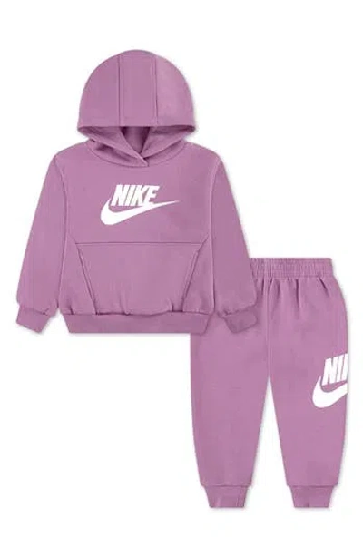 Nike Kids' Club Fleece Hoodie & Joggers Set In Light Magenta