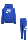 Nike Kids' Club Fleece Hoodie & Pull-on Pants Set In Game Royal