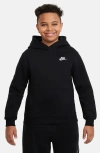 Nike Kids' Logo Hoodie In Black/white