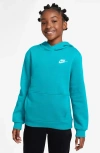 Nike Kids' Club Fleece Hoodie In Dusty Cactus/white