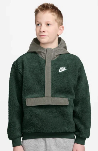 Nike Kids' Club Fleece Hoodie In Green