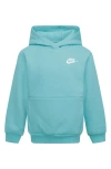 Nike Kids' Club Fleece Hoodie In Green Frost