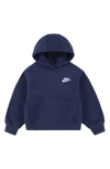 Nike Kids' Club Fleece Hoodie In Midnight Navy