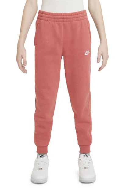 Nike Kids' Club Fleece Joggers In Adobe/white