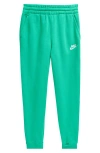 Nike Kids' Club Fleece Joggers In Stadium Green/white