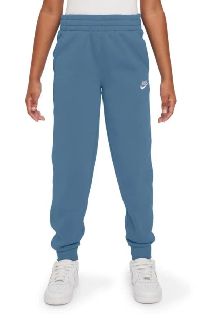 Nike Kids' Club Fleece Joggers In Aegean Storm/white