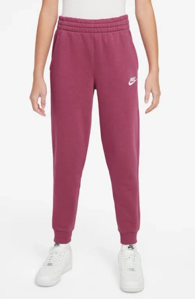 Nike Kids' Club Fleece Joggers In Burgundy