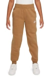 Nike Big Kids Club Fleece Jogger Pants In Flax,white