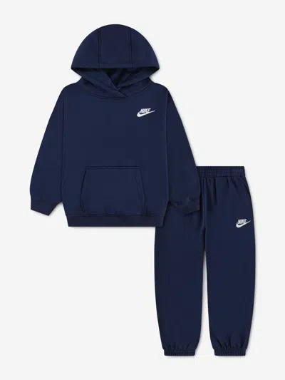 Nike Babies' Kids Club Fleece Oversized Tracksuit In Blue